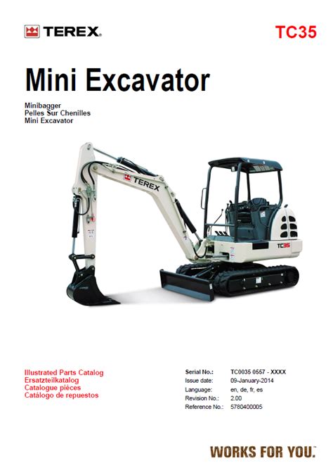 terex mini digger parts|terex catalogue.